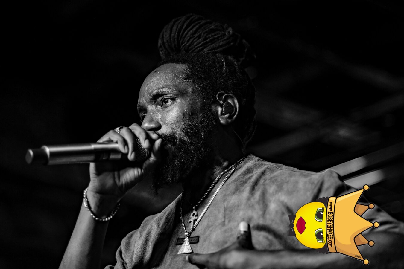 Kabaka Pyramid performing live at Bill's Bar in Boston, MA, photographed by Bobby Shakes