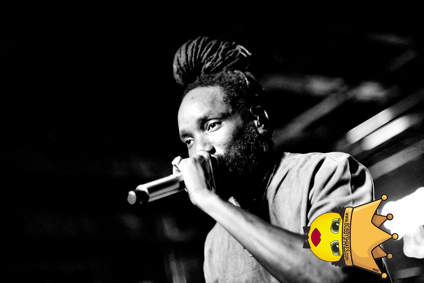 Kabaka Pyramid performing live at Bill's Bar in Boston, MA, photographed by Bobby Shakes