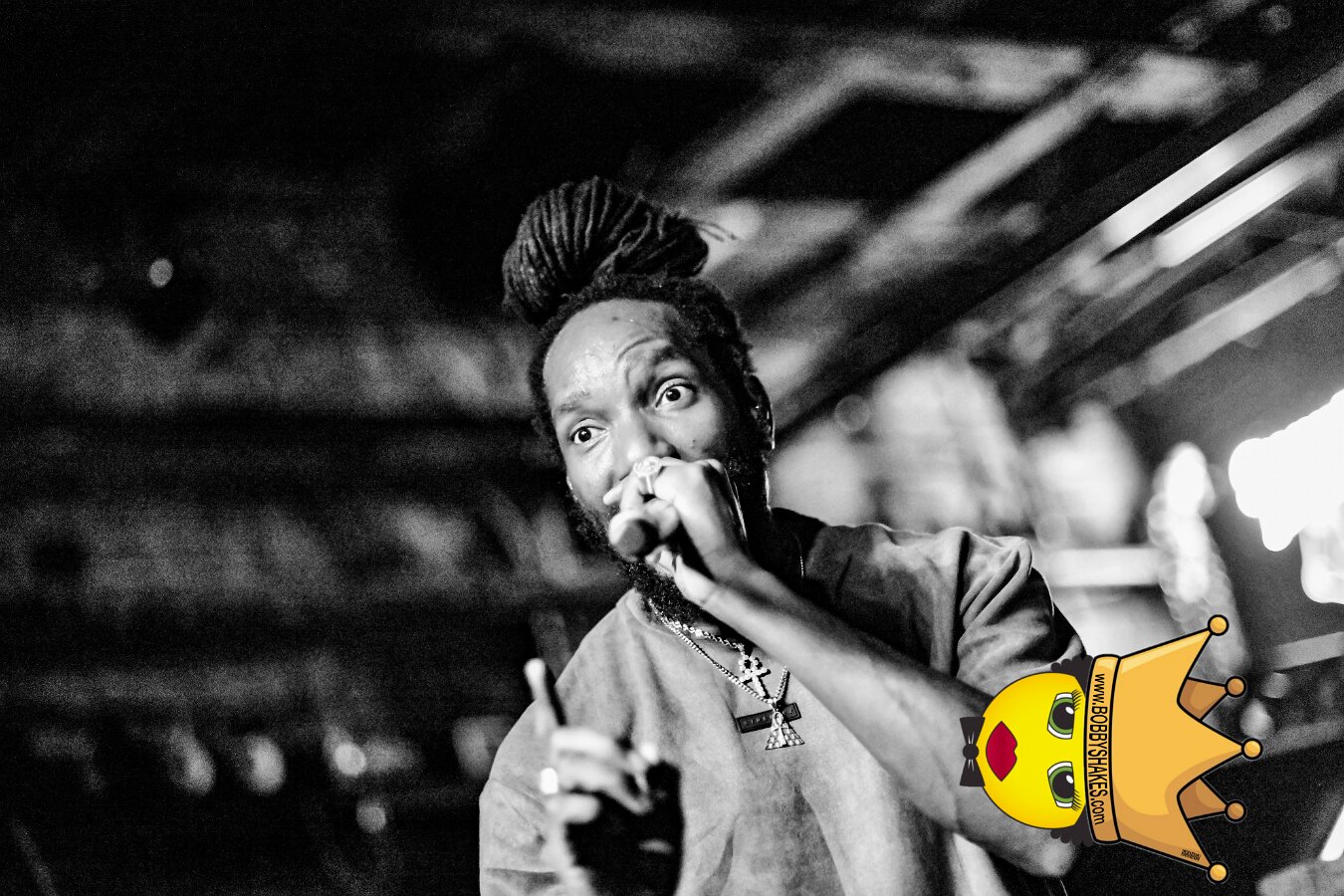Kabaka Pyramid performing live at Bill's Bar in Boston, MA, photographed by Bobby Shakes