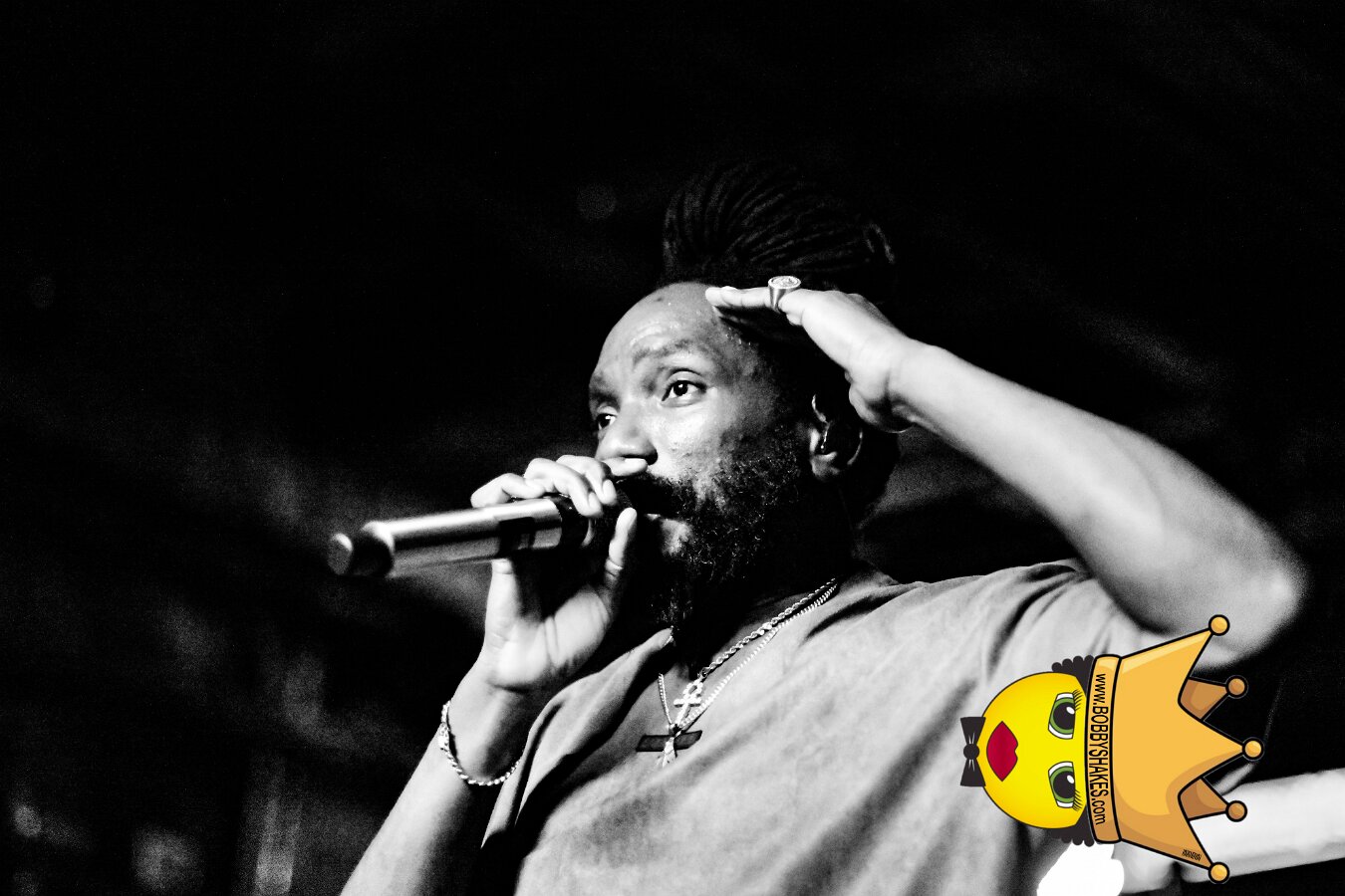 Kabaka Pyramid performing live at Bill's Bar in Boston, MA, photographed by Bobby Shakes