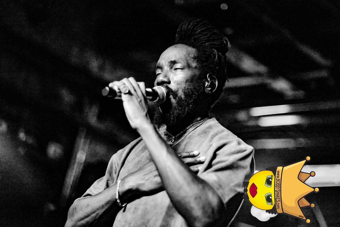 Kabaka Pyramid performing live at Bill's Bar in Boston, MA, photographed by Bobby Shakes