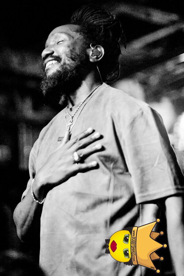 Kabaka Pyramid performing live at Bill's Bar in Boston, MA, photographed by Bobby Shakes