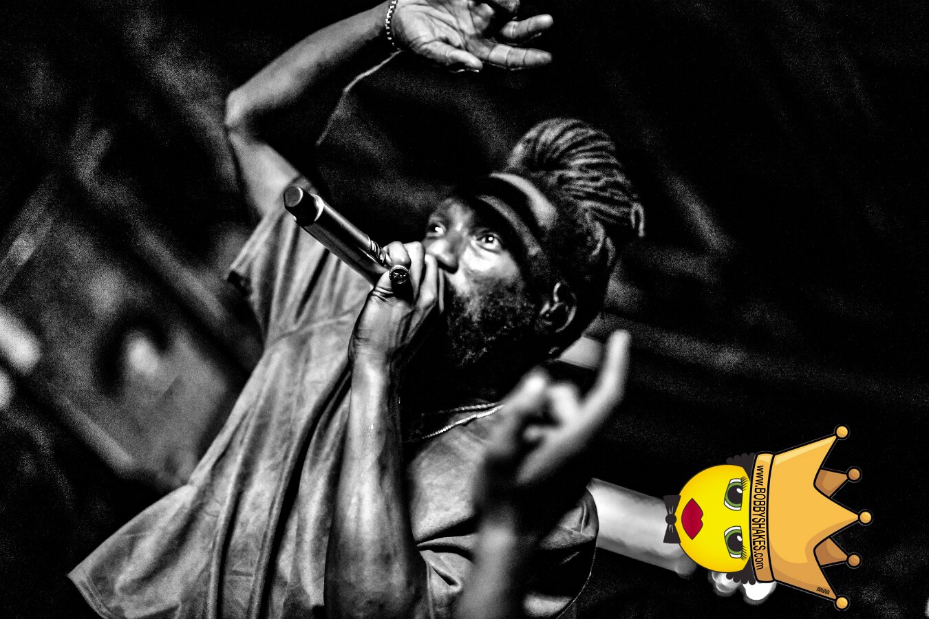 Kabaka Pyramid performing live at Bill's Bar in Boston, MA, photographed by Bobby Shakes