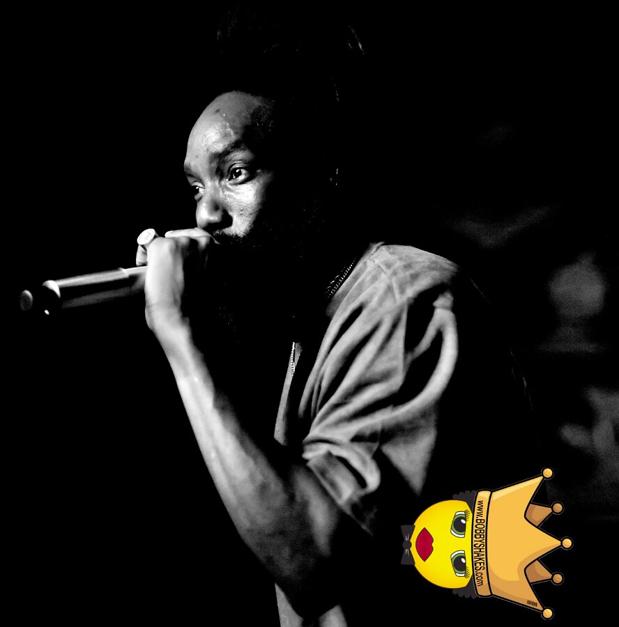 Kabaka Pyramid performing live at Bill's Bar in Boston, MA, photographed by Bobby Shakes