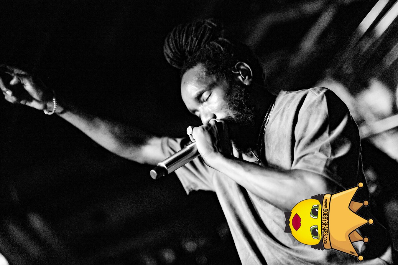 Kabaka Pyramid performing live at Bill's Bar in Boston, MA, photographed by Bobby Shakes