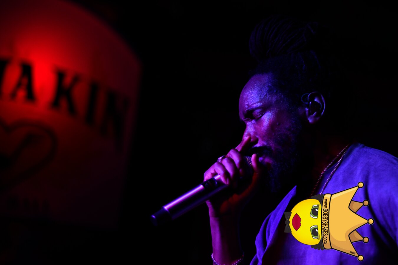 Kabaka Pyramid performing live at Bill's Bar in Boston, MA, photographed by Bobby Shakes