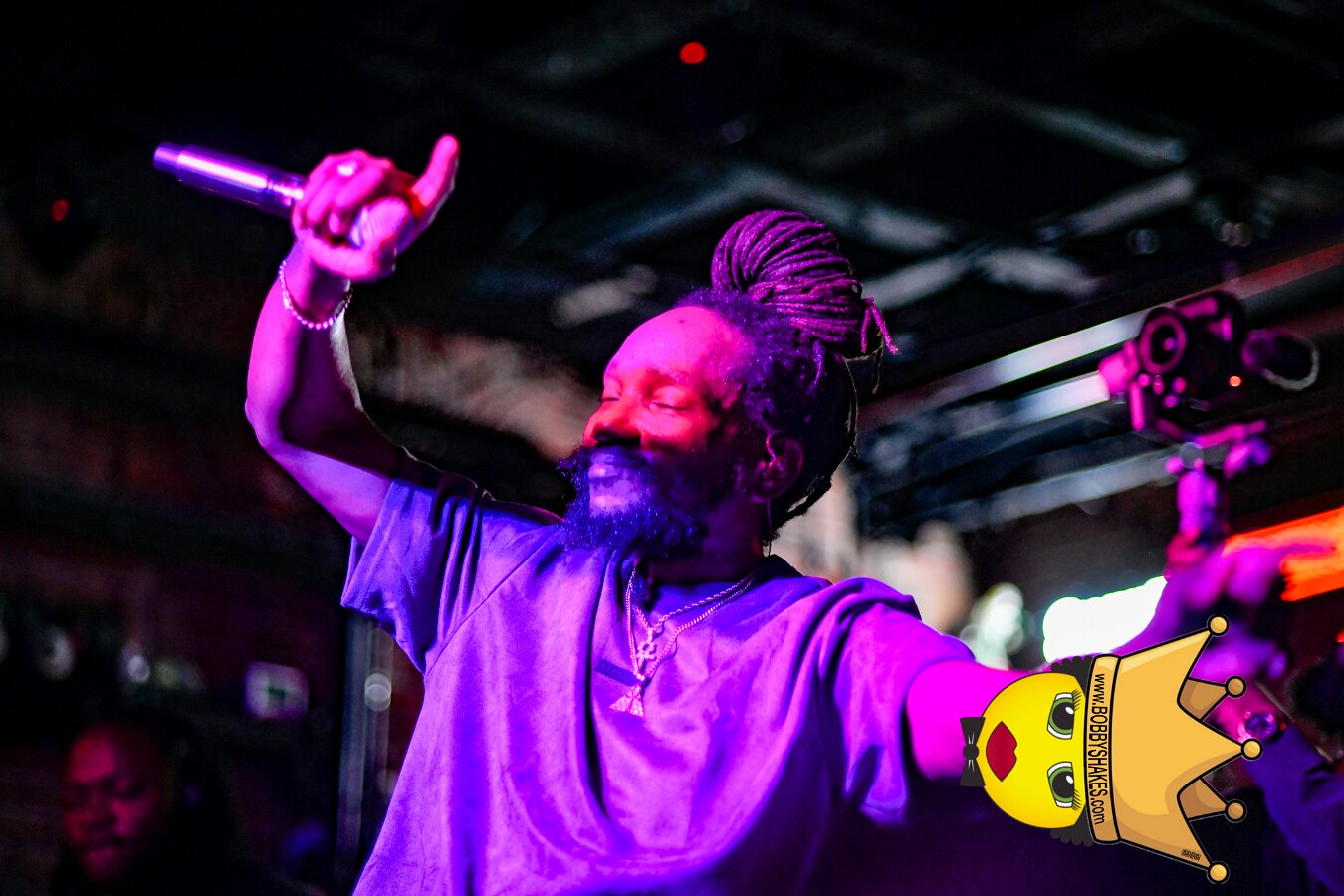 Kabaka Pyramid performing live at Bill's Bar in Boston, MA, photographed by Bobby Shakes