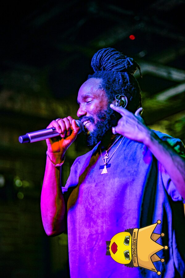 Kabaka Pyramid performing live at Bill's Bar in Boston, MA, photographed by Bobby Shakes