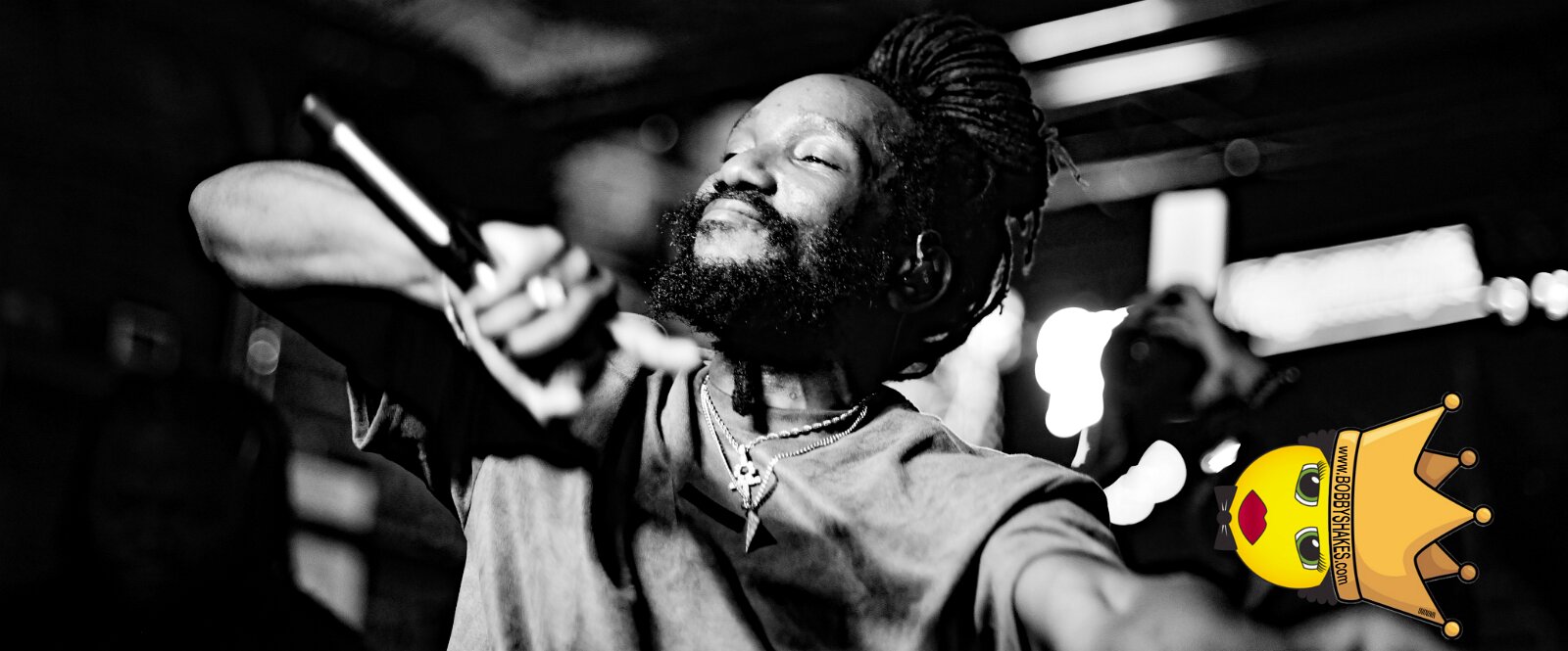 Kabaka Pyramid performing live at Bill's Bar in Boston, MA, photographed by Bobby Shakes