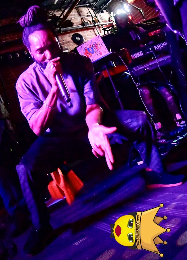 Kabaka Pyramid performing live at Bill's Bar in Boston, MA, photographed by Bobby Shakes