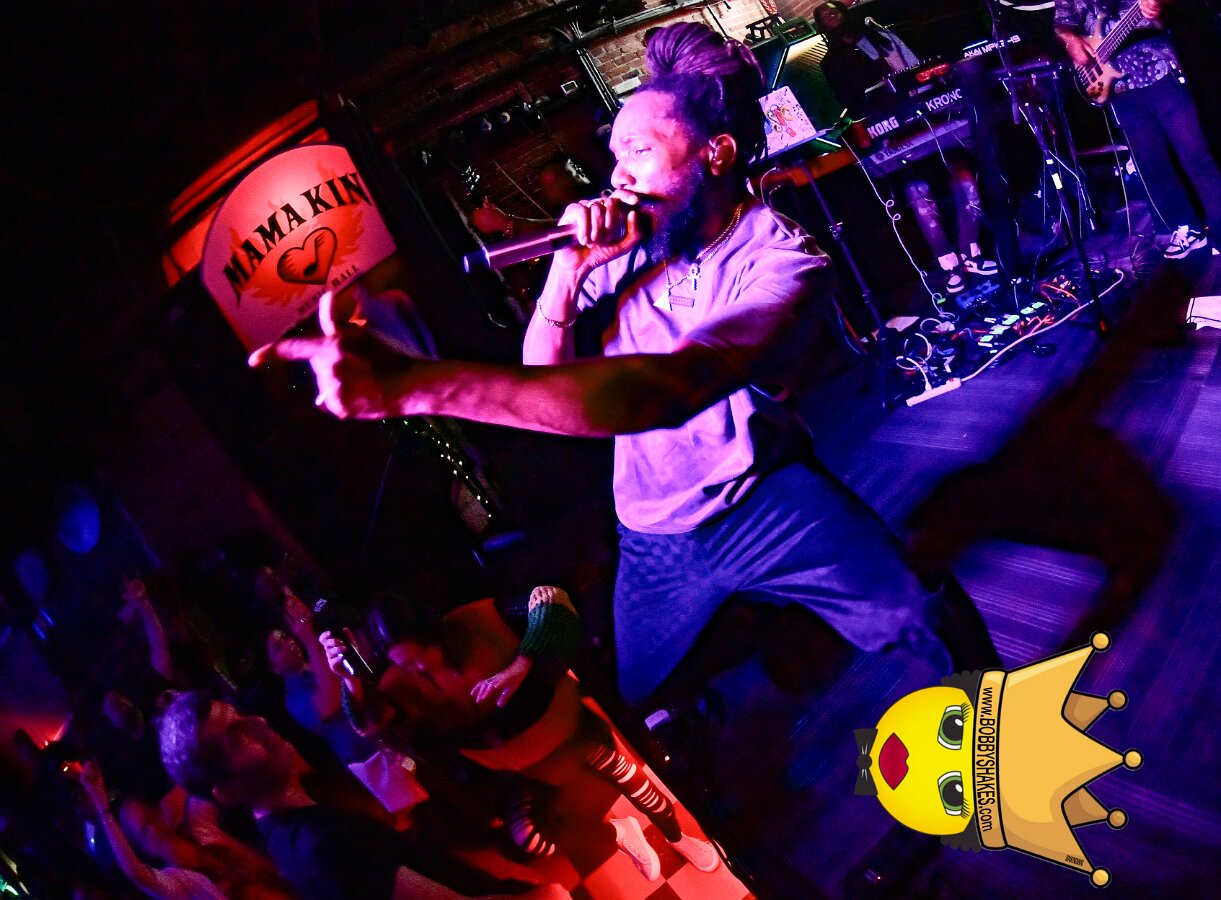 Kabaka Pyramid performing live at Bill's Bar in Boston, MA, photographed by Bobby Shakes
