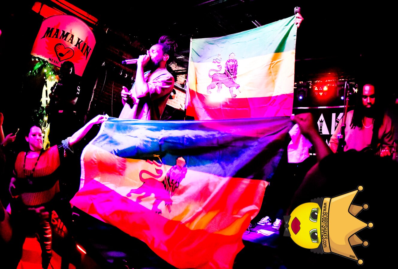 Kabaka Pyramid performing live at Bill's Bar in Boston, MA, photographed by Bobby Shakes