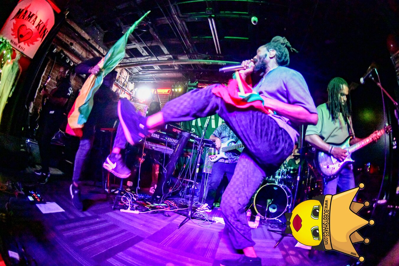 Kabaka Pyramid performing live at Bill's Bar in Boston, MA, photographed by Bobby Shakes