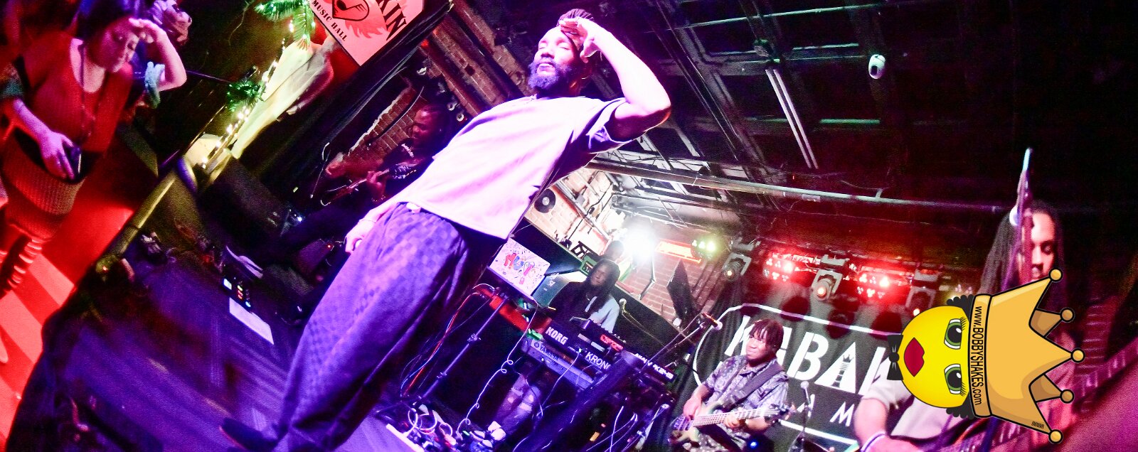 Kabaka Pyramid performing live at Bill's Bar in Boston, MA, photographed by Bobby Shakes