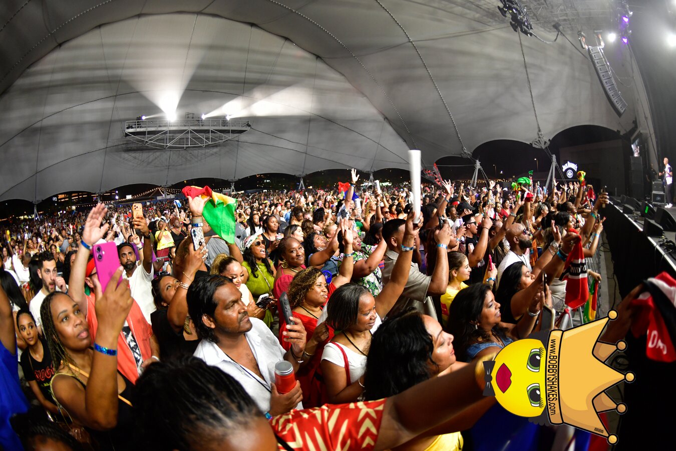 Kes the Band performing live at Leader Bank Pavilion in Boston, MA, photographed by Bobby Shakes