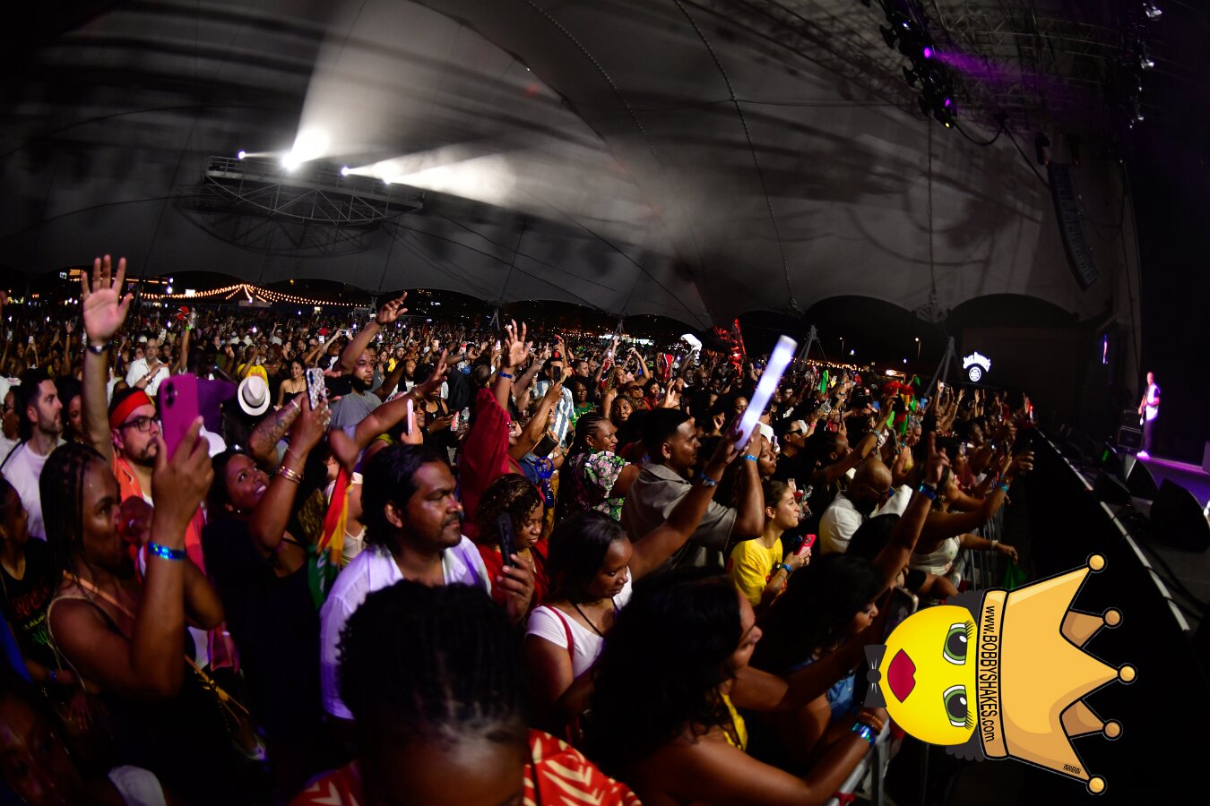 Kes the Band performing live at Leader Bank Pavilion in Boston, MA, photographed by Bobby Shakes
