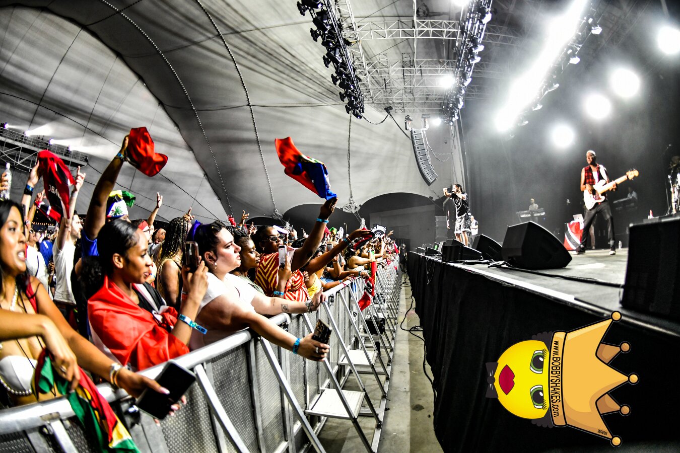 Kes the Band performing live at Leader Bank Pavilion in Boston, MA, photographed by Bobby Shakes