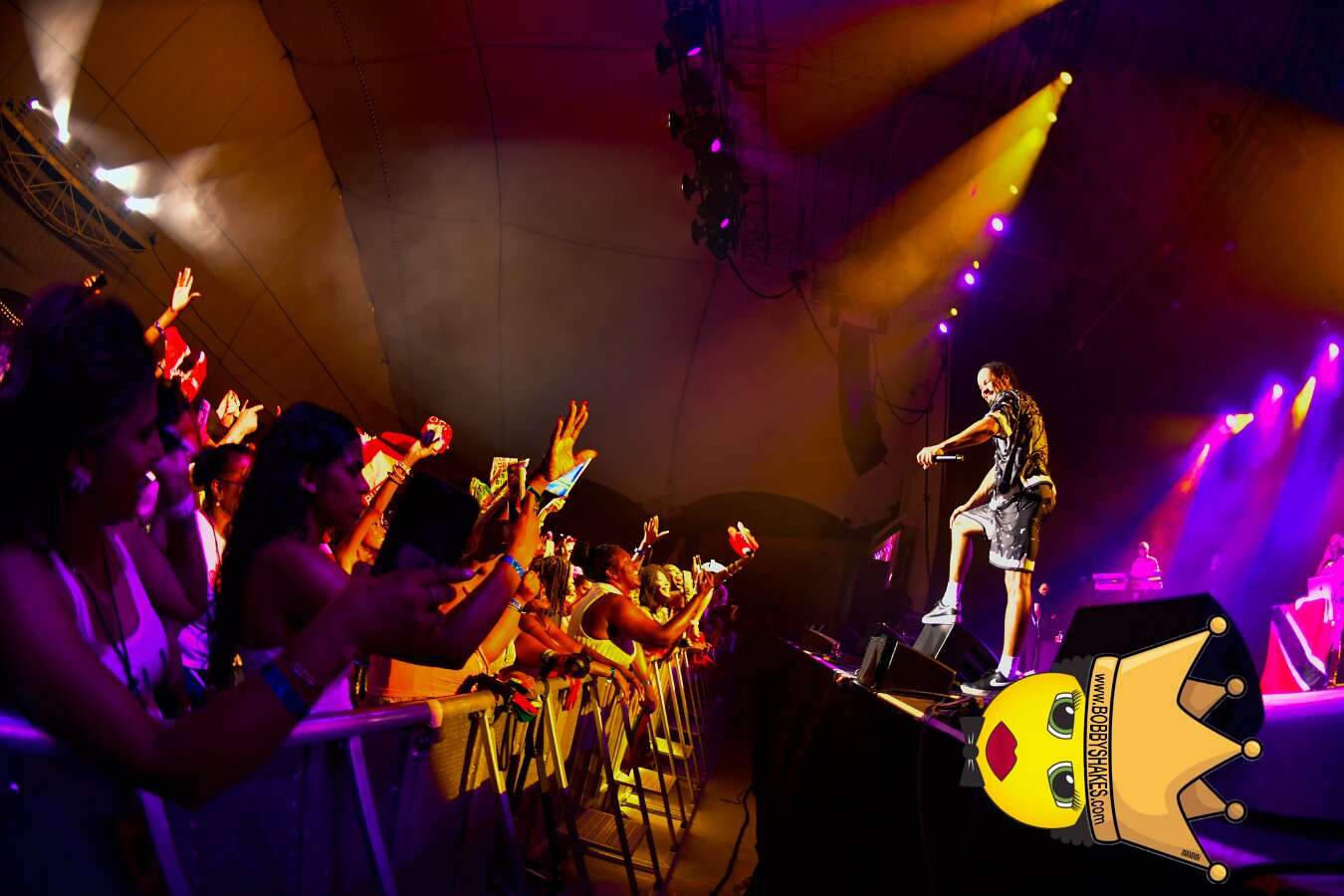 Kes the Band performing live at Leader Bank Pavilion in Boston, MA, photographed by Bobby Shakes