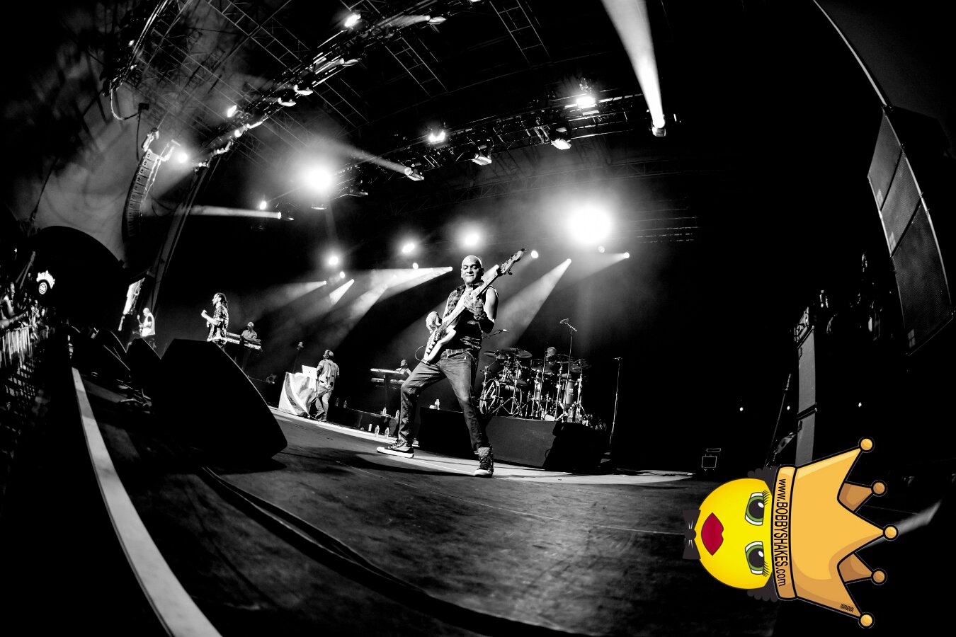 Kes the Band performing live at Leader Bank Pavilion in Boston, MA, photographed by Bobby Shakes