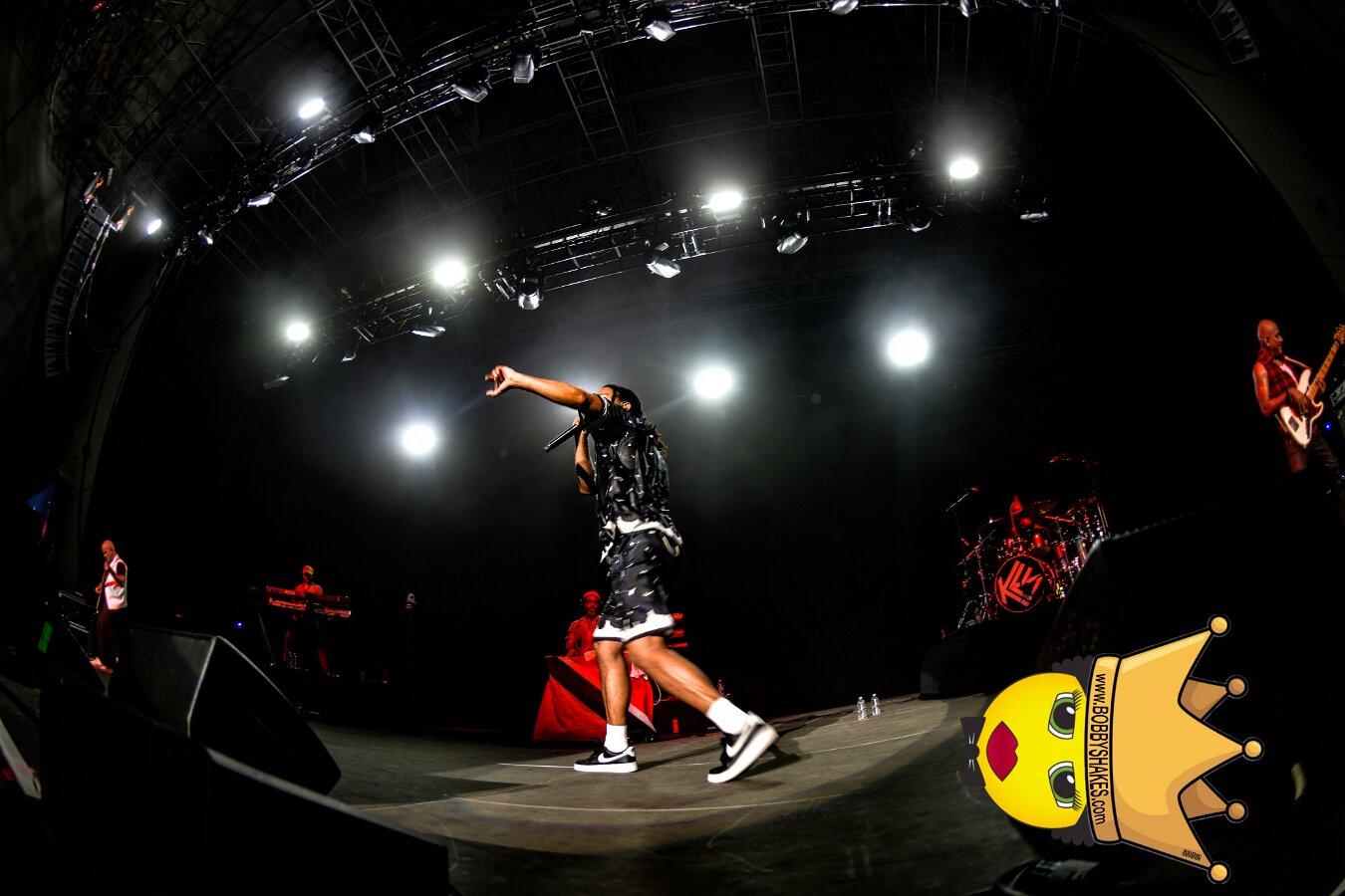 Kes the Band performing live at Leader Bank Pavilion in Boston, MA, photographed by Bobby Shakes