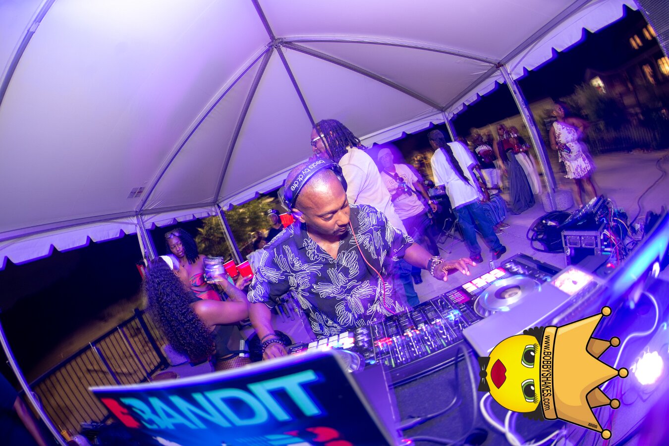DJ Mastamind performing live at Spectacle Island in Boston Harbor, MA, photographed by Bobby Shakes