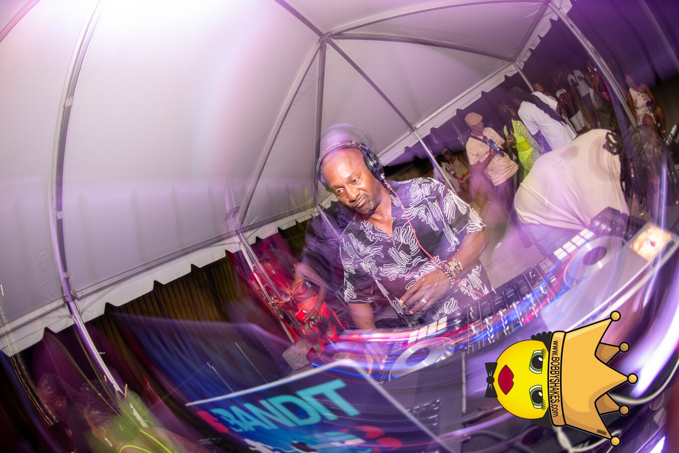 DJ Mastamind performing live at Spectacle Island in Boston Harbor, MA, photographed by Bobby Shakes