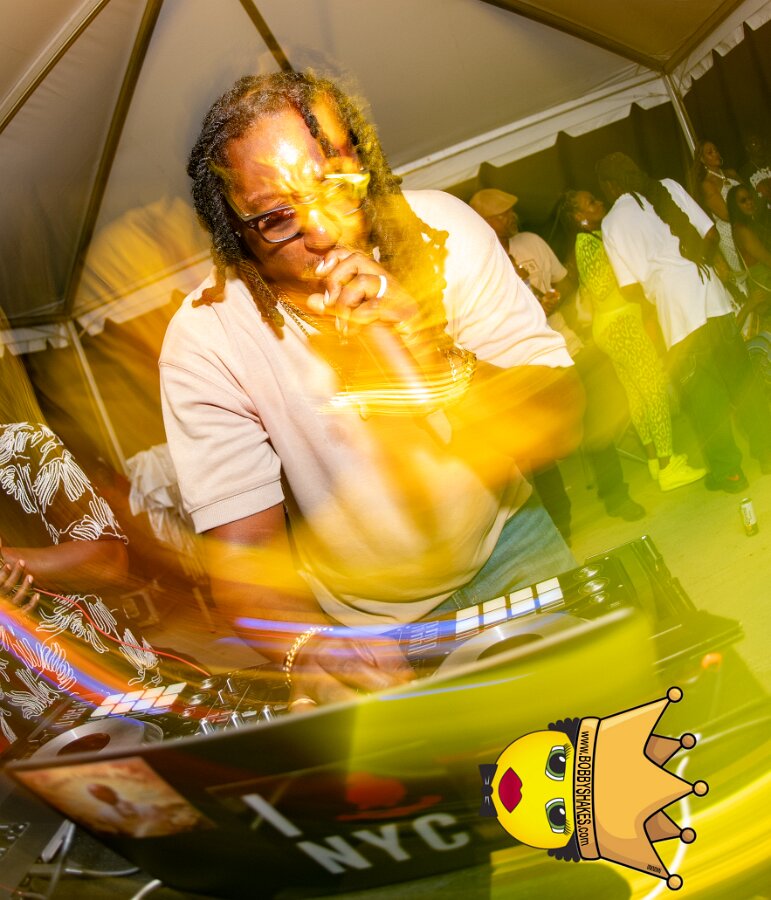 DJ Mastamind performing live at Spectacle Island in Boston Harbor, MA, photographed by Bobby Shakes