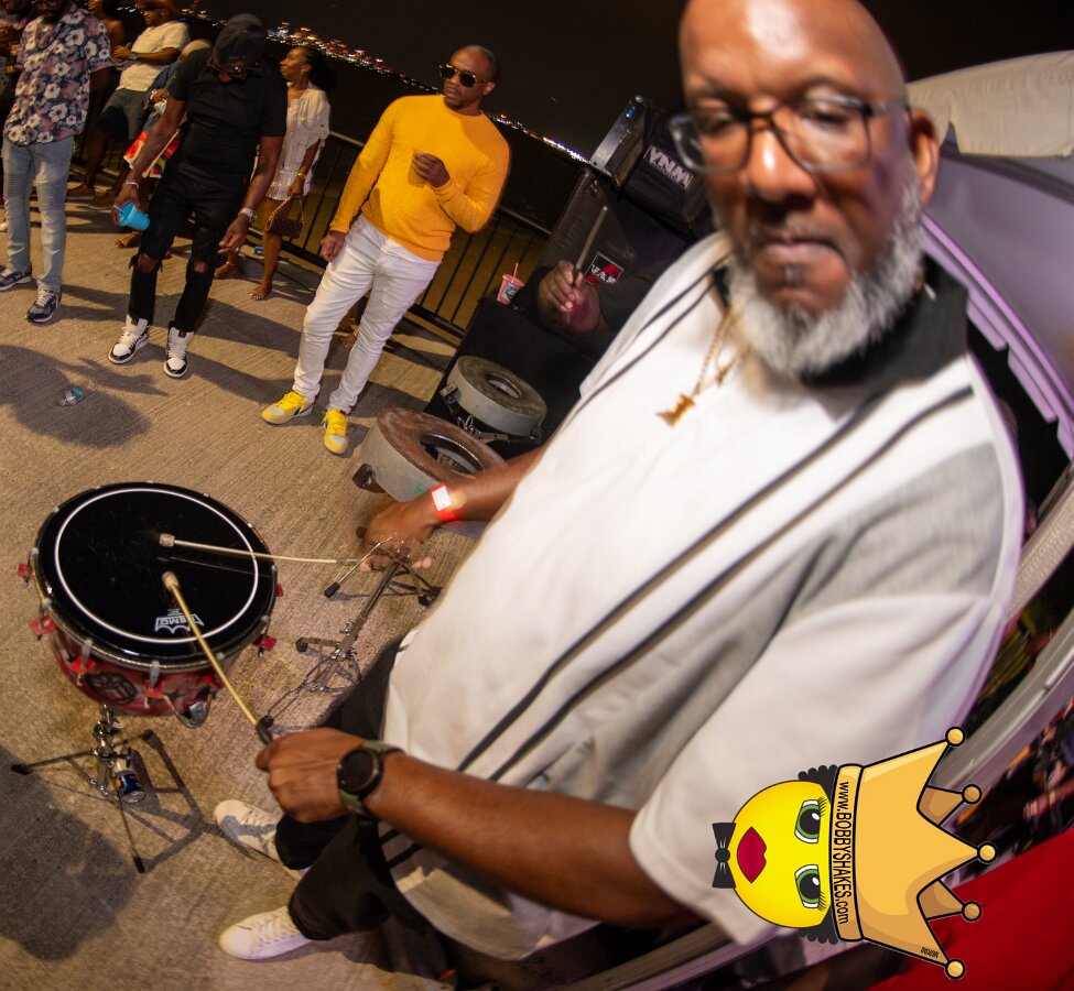 DJ Mastamind performing live at Spectacle Island in Boston Harbor, MA, photographed by Bobby Shakes