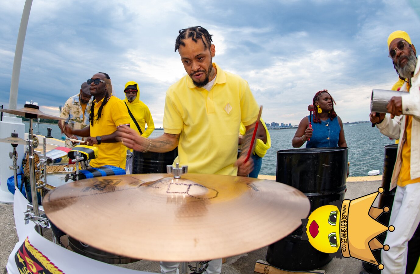 DJ Mastamind performing live at Spectacle Island in Boston Harbor, MA, photographed by Bobby Shakes