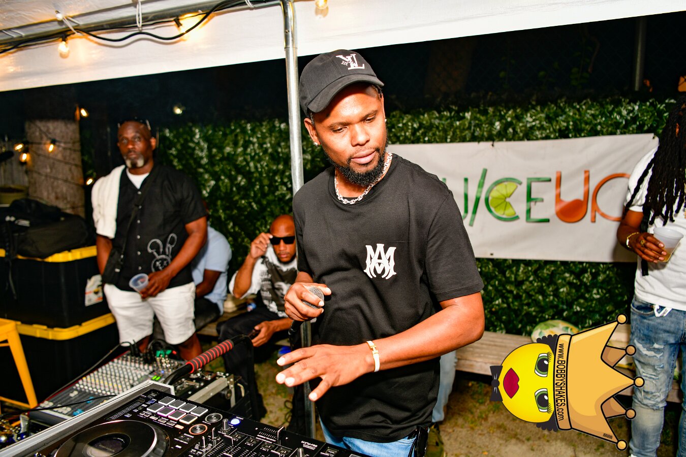 DJ Polish, Chromatic & Trensetta performing live at Cafe Juice Up in Boston, MA, photographed by Bobby Shakes