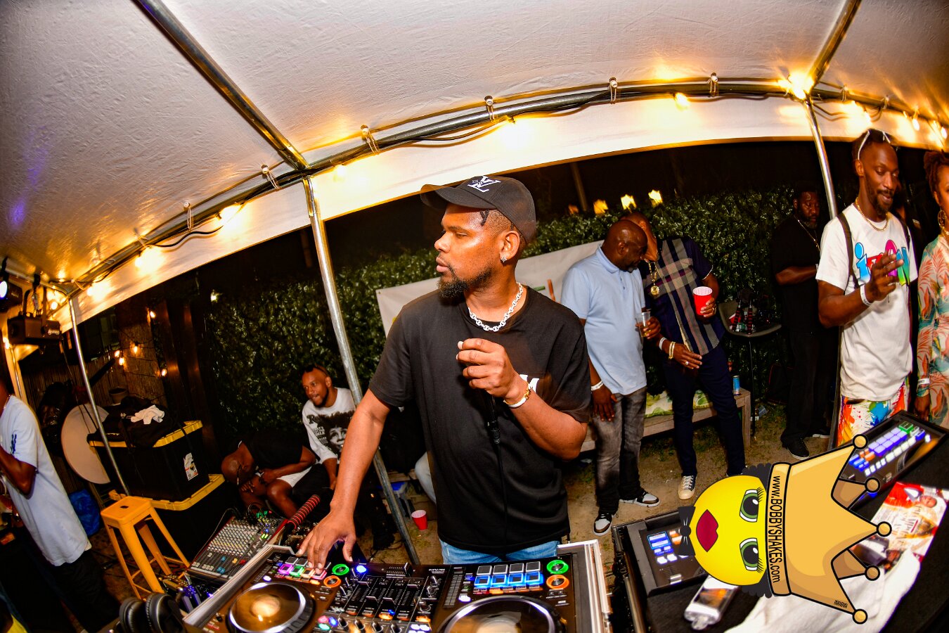 DJ Polish, Chromatic & Trensetta performing live at Cafe Juice Up in Boston, MA, photographed by Bobby Shakes