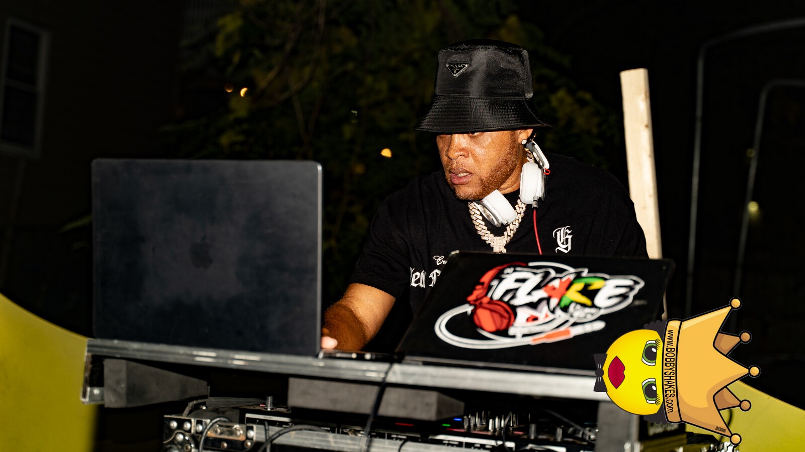 DJ Lava, DJ Flare & Fire Redz performing live at Hidden Spot in Boston, MA, photographed by Bobby Shakes & Picatra