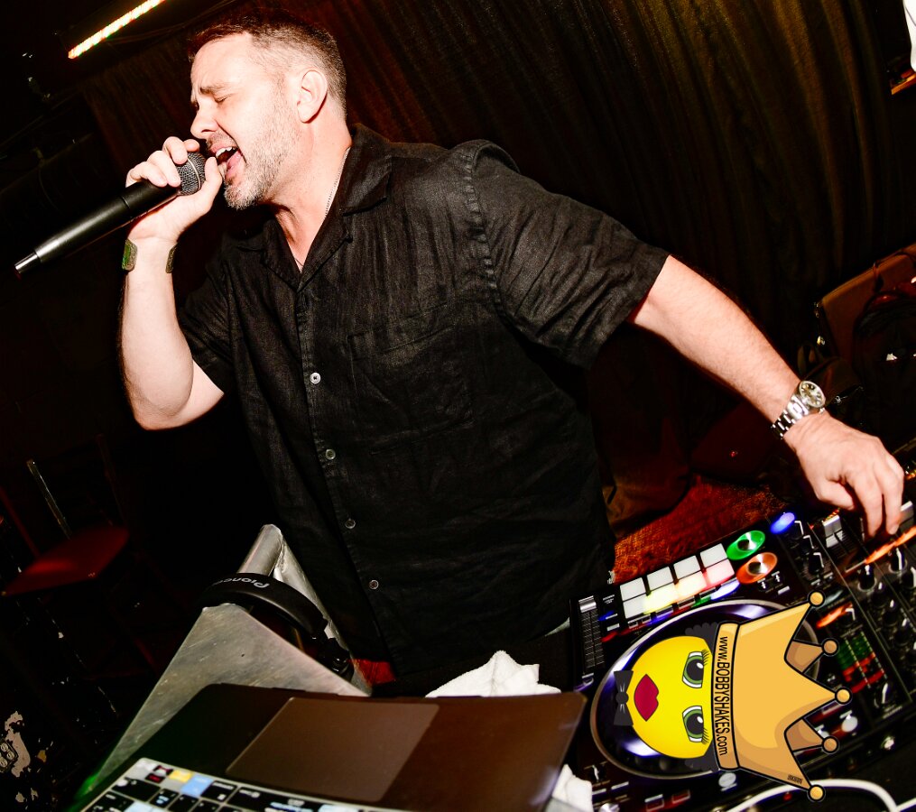 DJ Paul Michael performing live at Alchemy in Providence, RI, photographed by Bobby Shakes