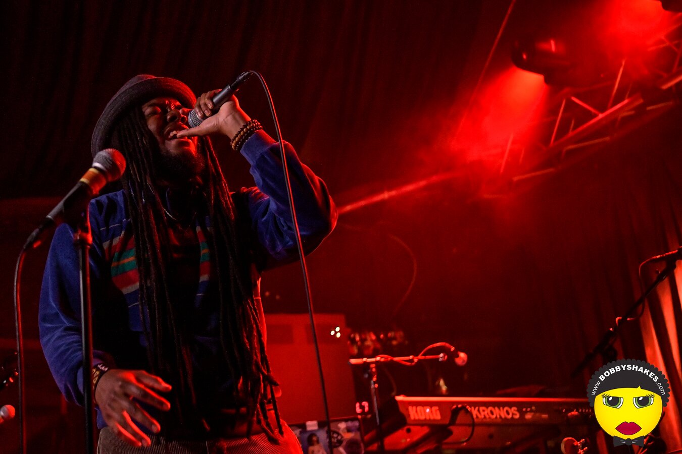 Protoje performing live at Brighton Music Hall in Boston, MA, photographed by Bobby Shakes