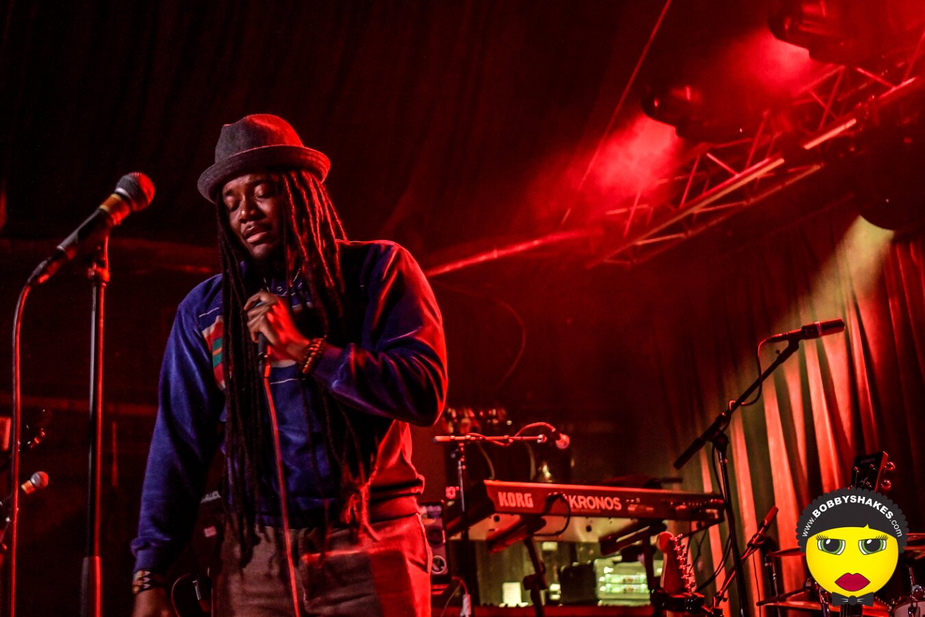 Protoje performing live at Brighton Music Hall in Boston, MA, photographed by Bobby Shakes