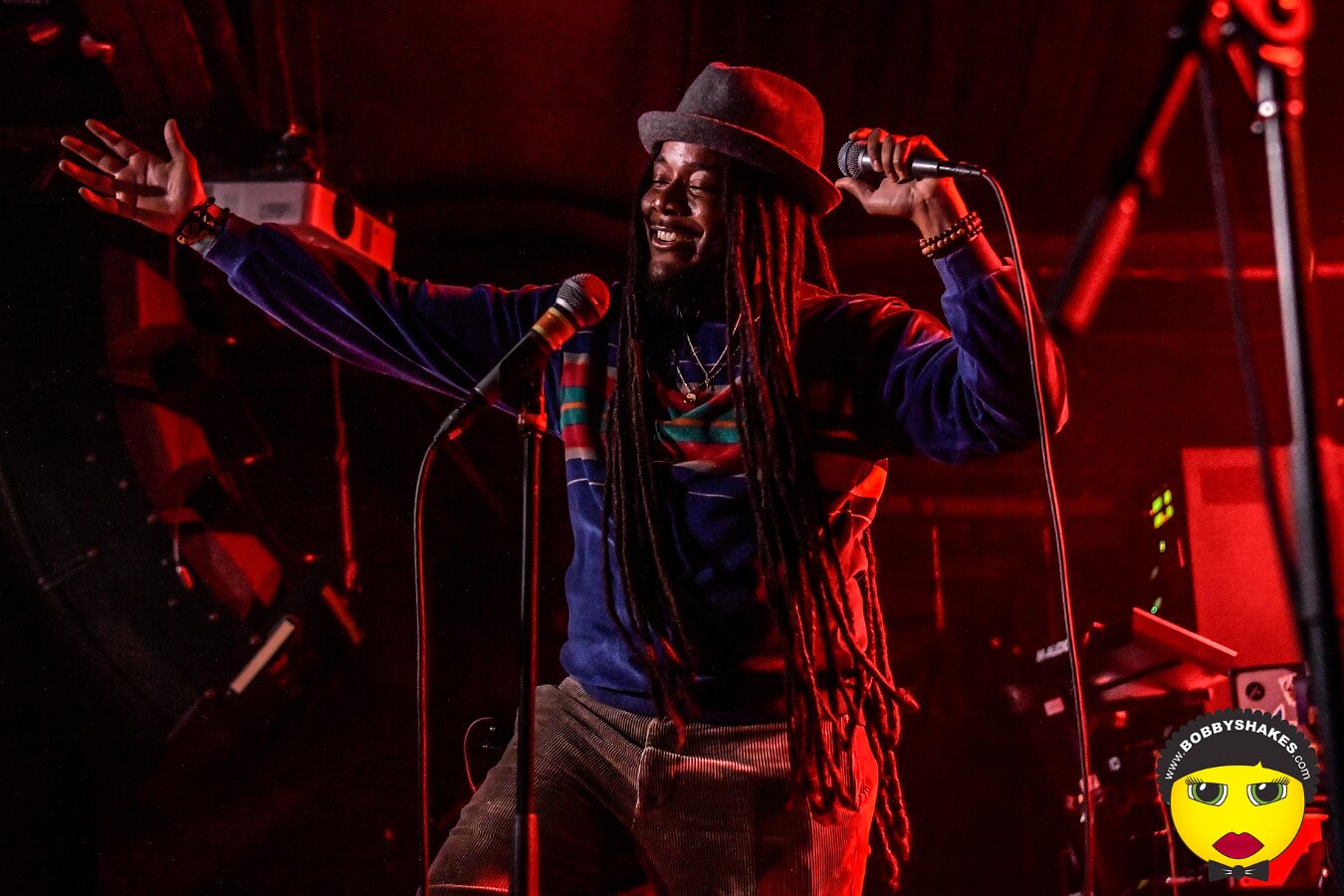 Protoje performing live at Brighton Music Hall in Boston, MA, photographed by Bobby Shakes