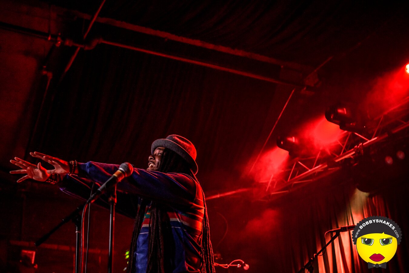 Protoje performing live at Brighton Music Hall in Boston, MA, photographed by Bobby Shakes