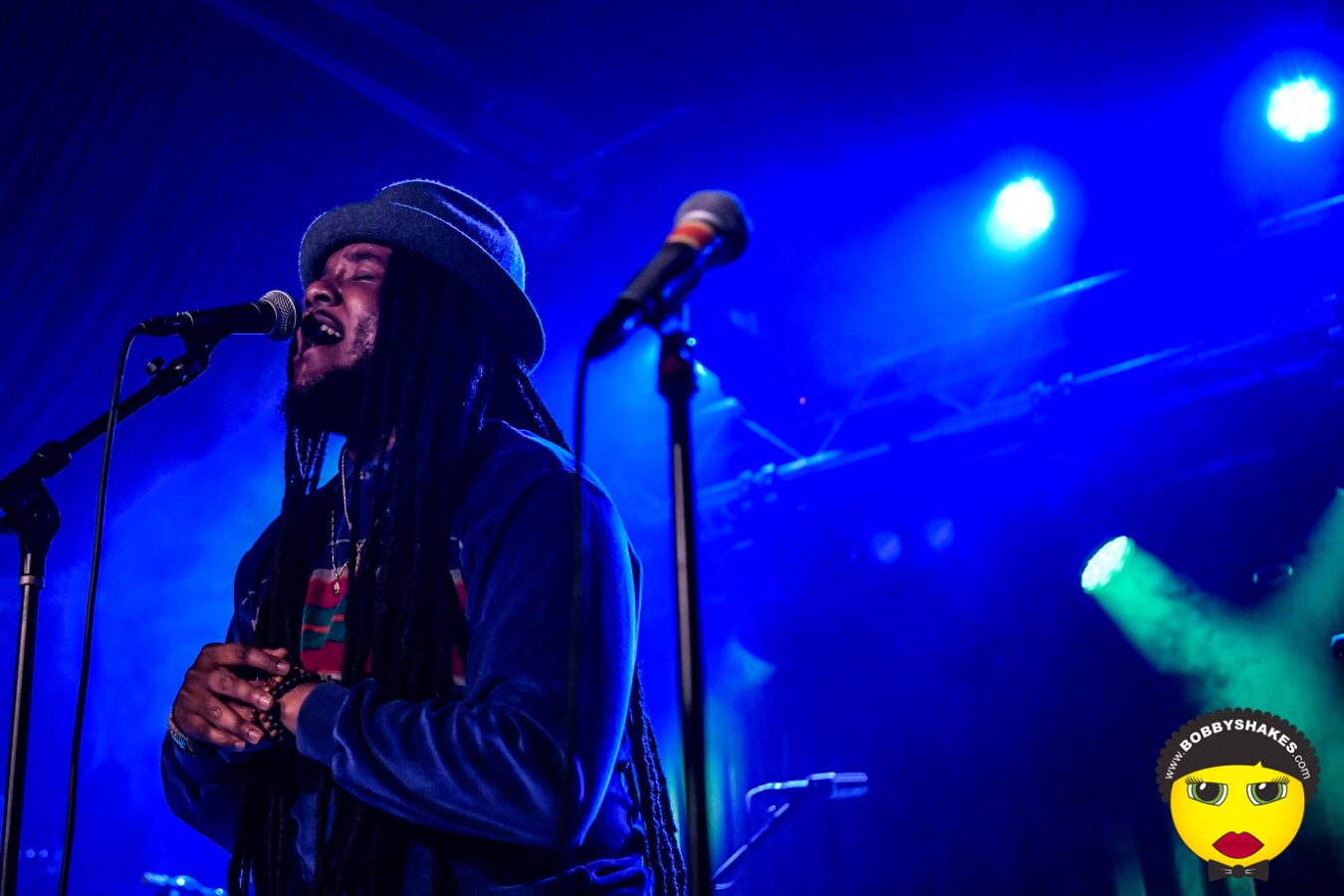Protoje performing live at Brighton Music Hall in Boston, MA, photographed by Bobby Shakes