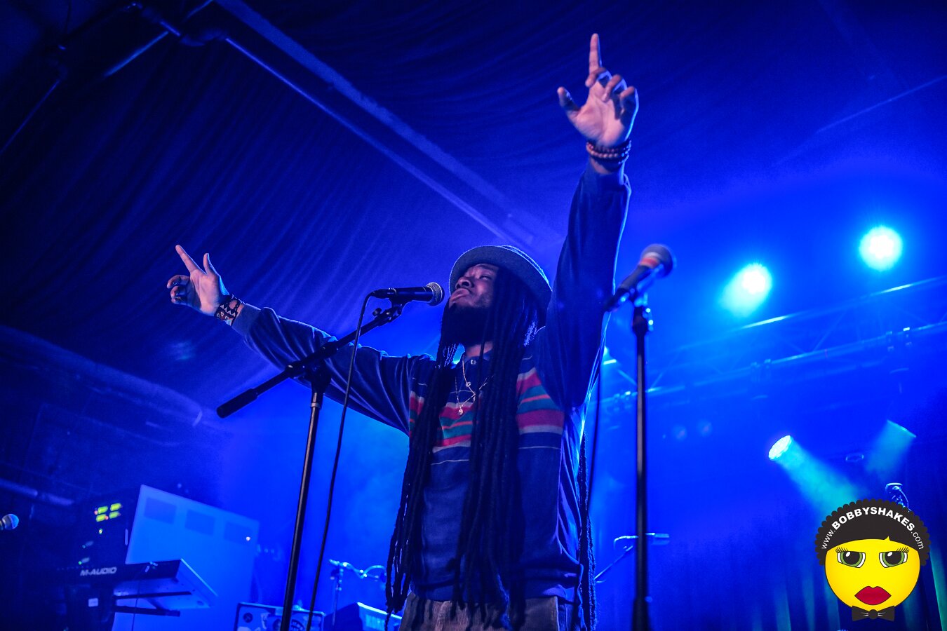 Protoje performing live at Brighton Music Hall in Boston, MA, photographed by Bobby Shakes