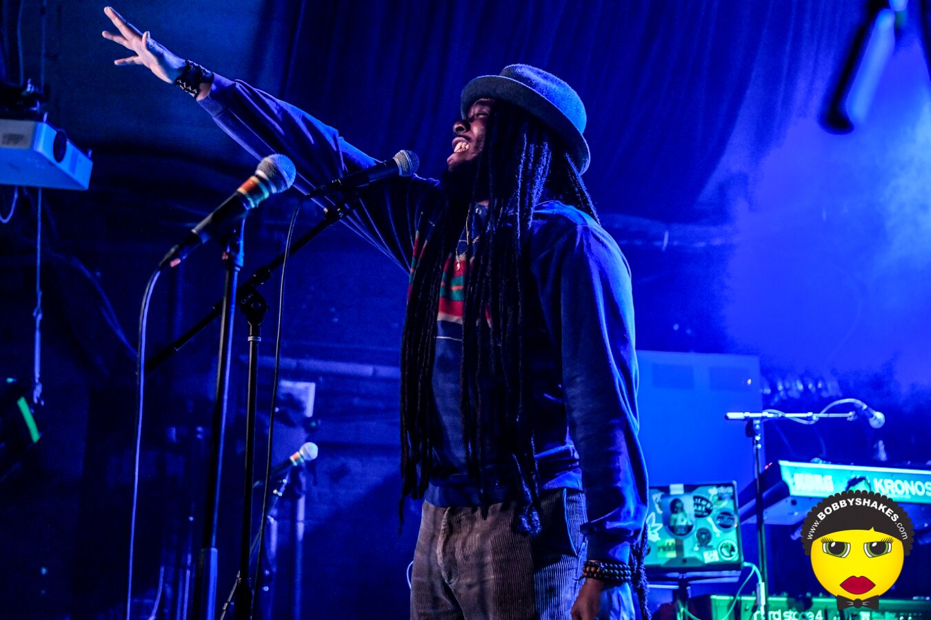 Protoje performing live at Brighton Music Hall in Boston, MA, photographed by Bobby Shakes