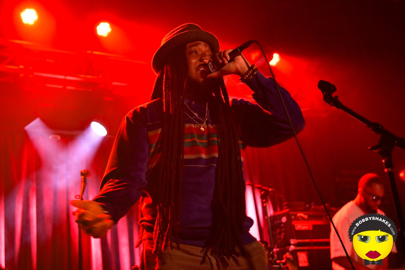 Protoje performing live at Brighton Music Hall in Boston, MA, photographed by Bobby Shakes