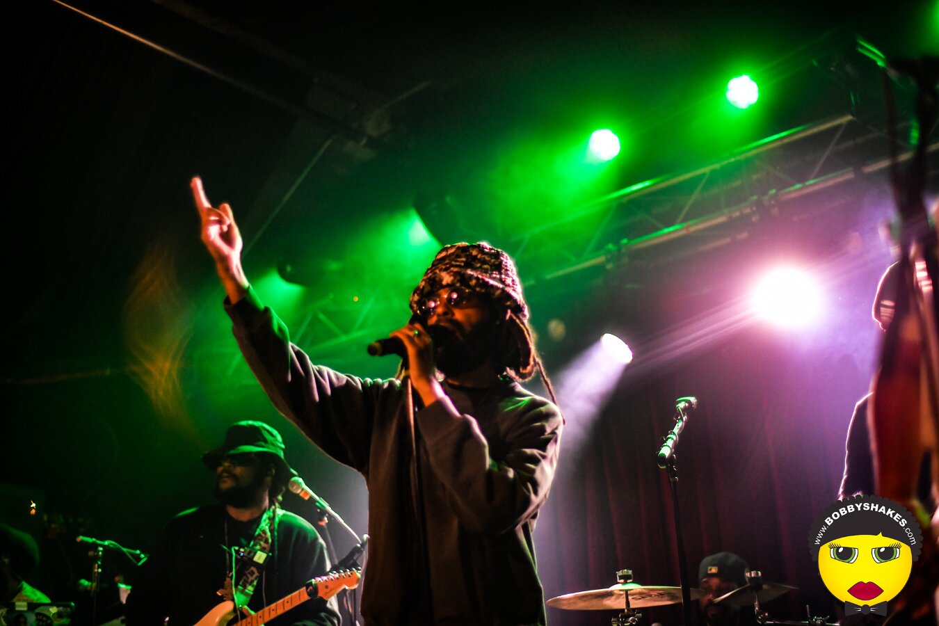 Protoje performing live at Brighton Music Hall in Boston, MA, photographed by Bobby Shakes