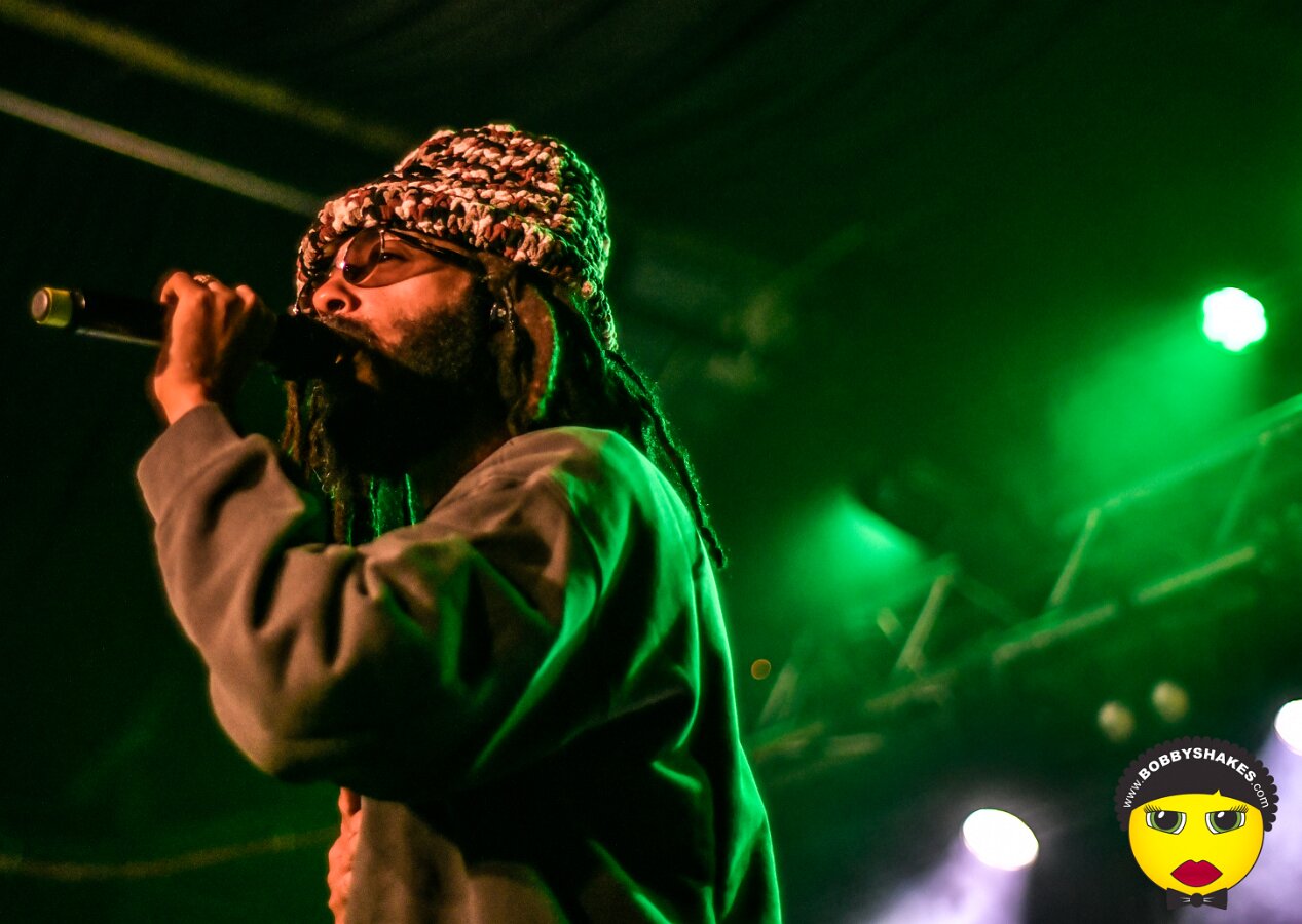 Protoje performing live at Brighton Music Hall in Boston, MA, photographed by Bobby Shakes