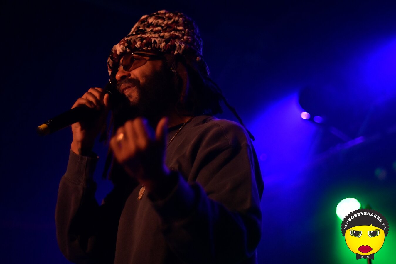 Protoje performing live at Brighton Music Hall in Boston, MA, photographed by Bobby Shakes