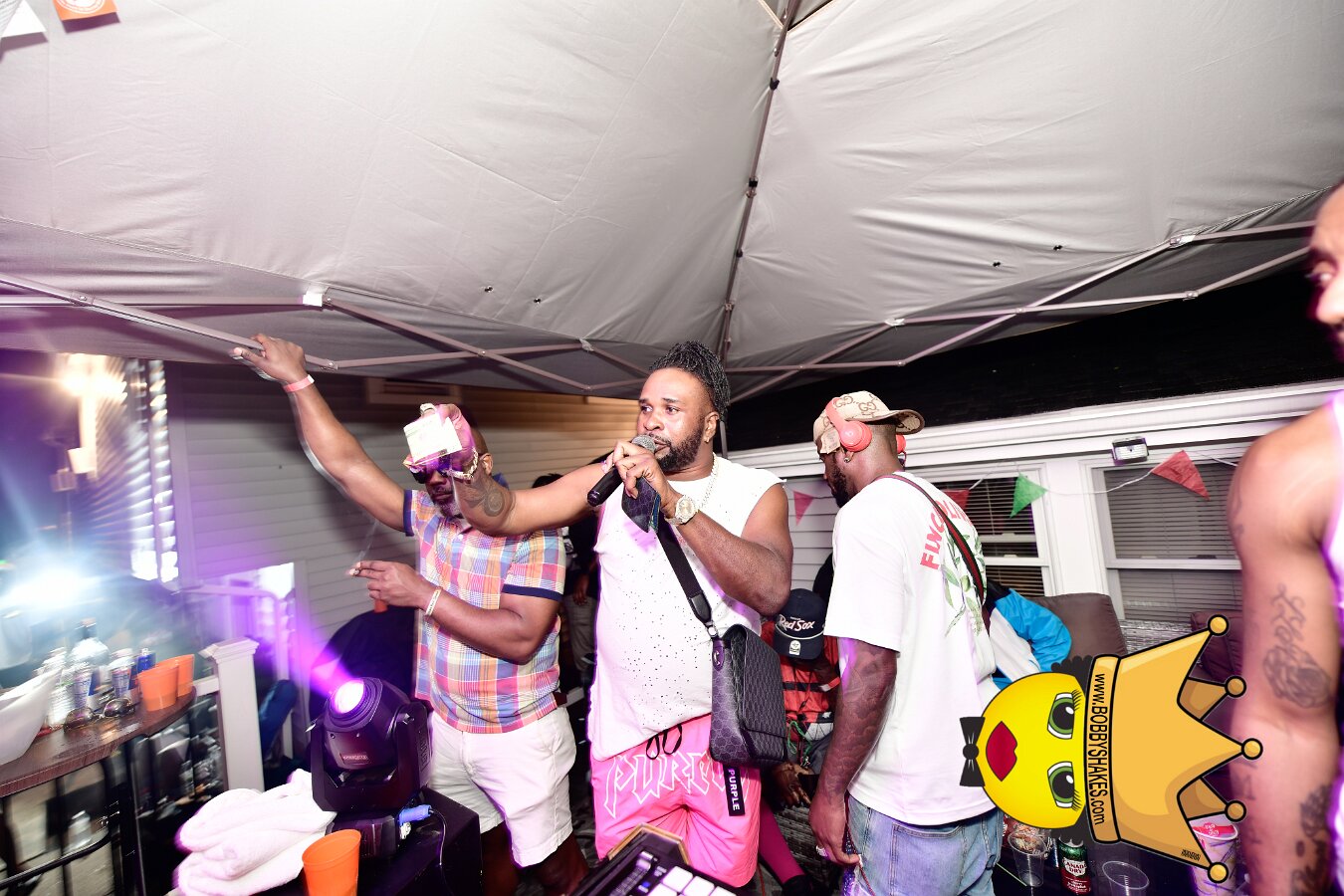 Slip N Slide performing live at A Hidden Spot, photographed by Bobby Shakes
