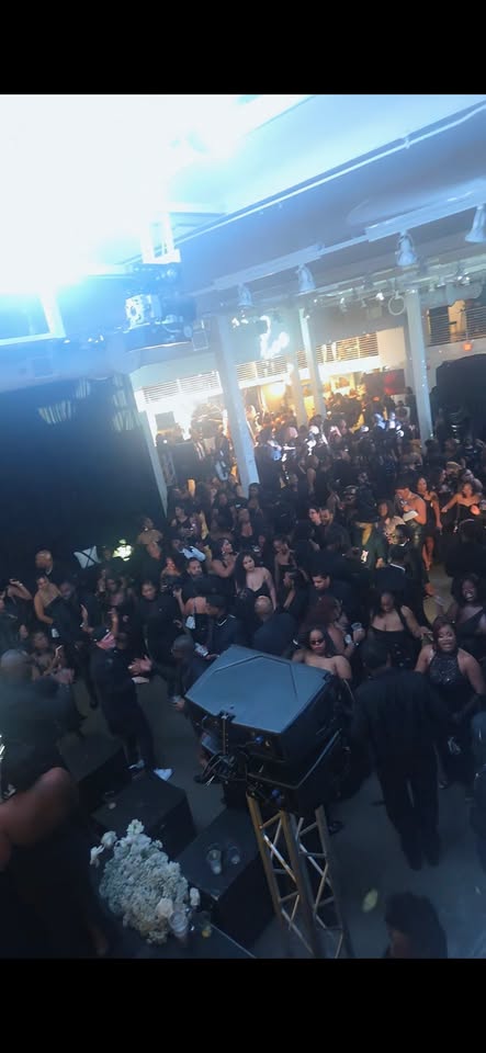 The crowd at Blvcktoberfest, Artists for Humanity, Boston.