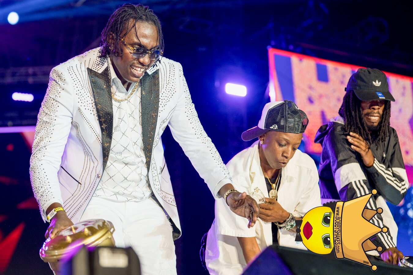 Vybz Kartel & Mavado performing live at Plantation Cove in St. Ann, Jamaica, photographed by Bobby Shakes