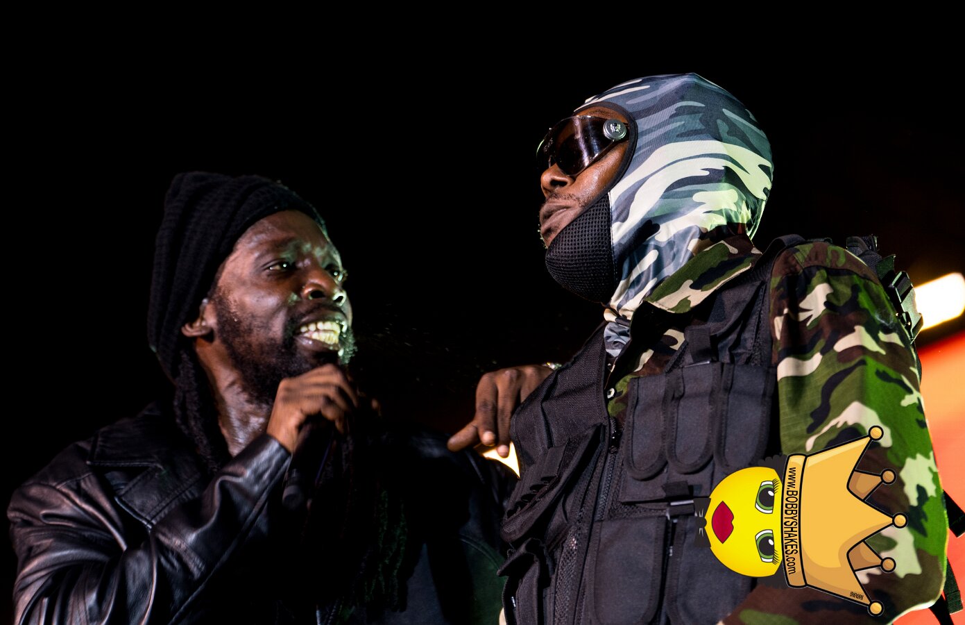 Vybz Kartel & Mavado performing live at Plantation Cove in St. Ann, Jamaica, photographed by Bobby Shakes