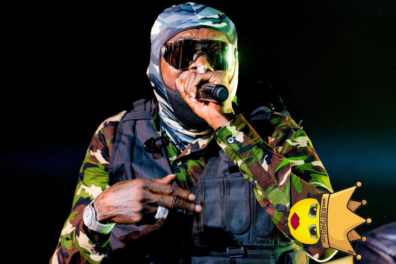 Vybz Kartel & Mavado performing live at Plantation Cove in St. Ann, Jamaica, photographed by Bobby Shakes