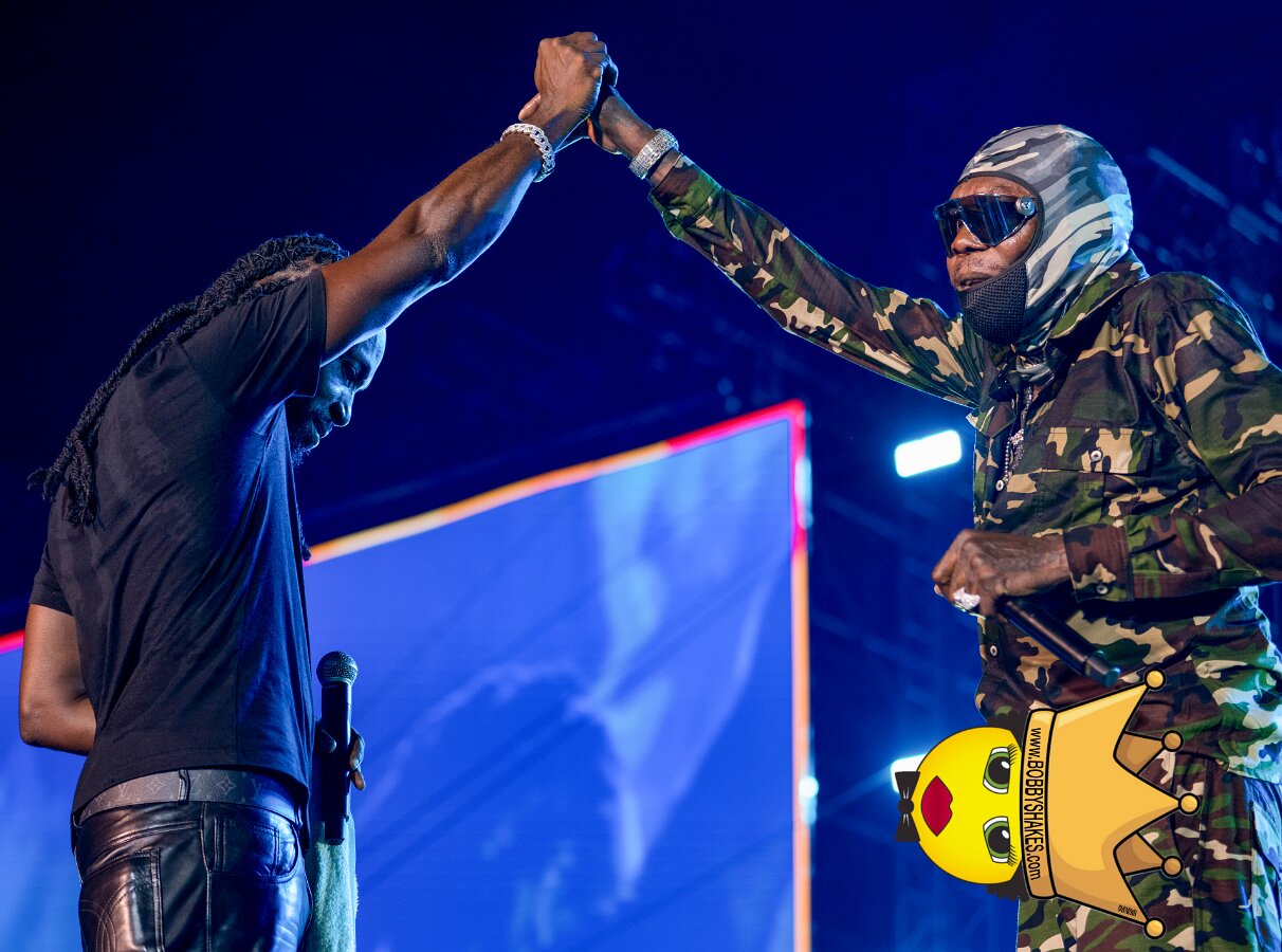 Vybz Kartel & Mavado performing live at Plantation Cove in St. Ann, Jamaica, photographed by Bobby Shakes